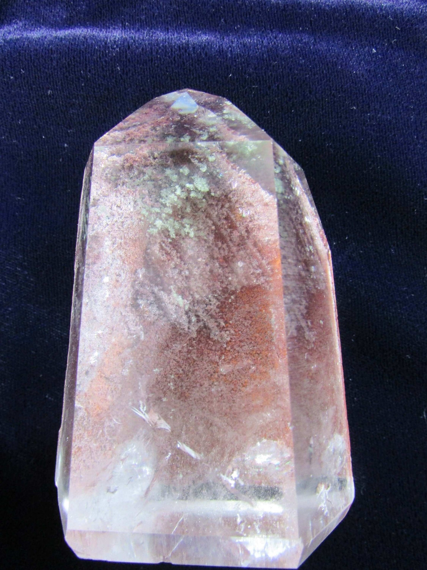 Chlorite Phantom Quartz Point, Brazil (#7) Crystals