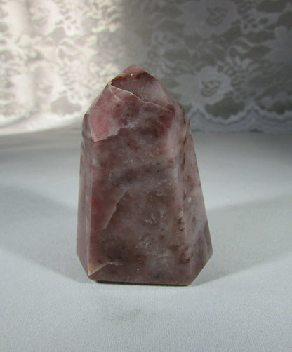 Pink Guava Quartz Obelisk Natural Crystal obelisk brazil crystal