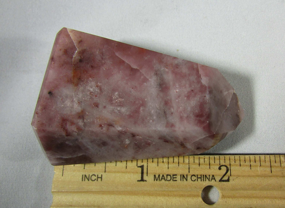 Pink Guava Quartz Obelisk Natural Crystal obelisk brazil crystal
