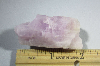 genuine natural kunzite crystals, raw unpolished kunzite