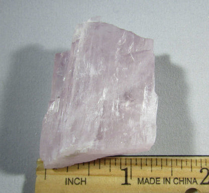 genuine natural kunzite crystals, raw unpolished kunzite