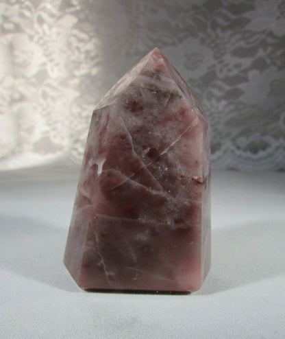 Pink Guava Quartz Obelisk Natural Crystal obelisk brazil crystal