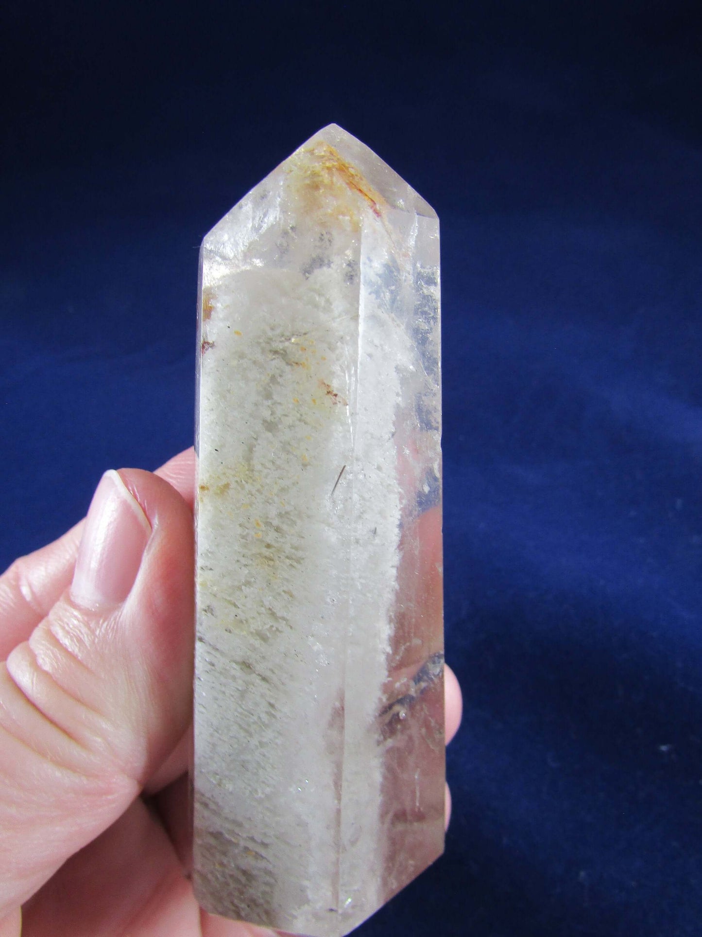 garden quartz crystal pillar, crystal wand, obelisk