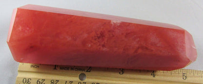 red obisidan polished crystal obelisk, natural crystals