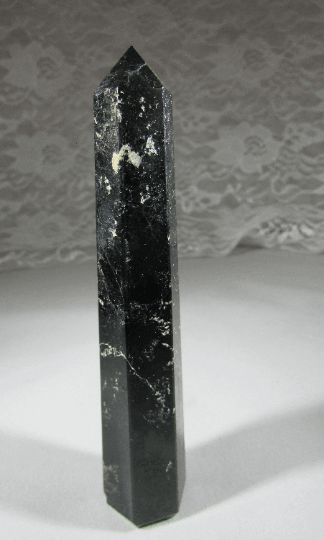 plum blossom jasper crystal pillar, polsihed crystal obelisk