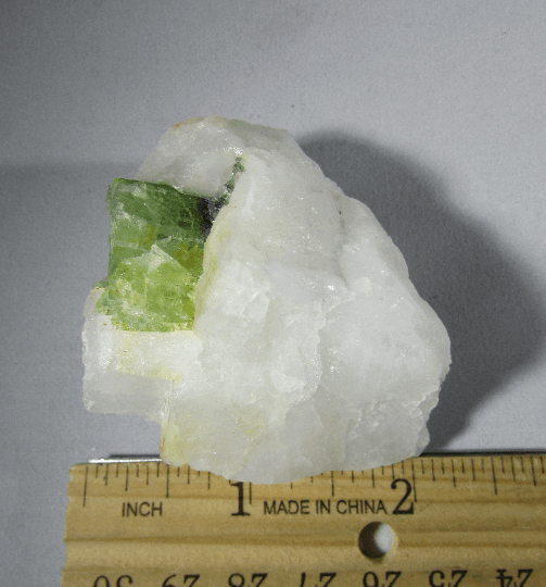 natural green tourmaline unpolished brazil mineral